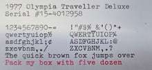 Load image into Gallery viewer, 1977 Olympia Traveler De Luxe (White/Orange)