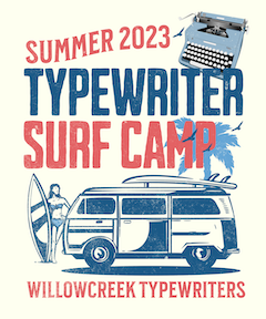Typewriter Summer Surf Camp 2023 - Sticker