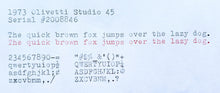 Load image into Gallery viewer, 1973 Olivetti Studio 45