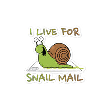 Load image into Gallery viewer, I Live For Snail Mail Stickers