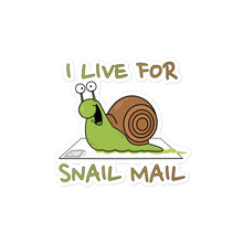 Load image into Gallery viewer, I Live For Snail Mail Stickers
