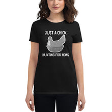 Load image into Gallery viewer, Just a Chick Women's short sleeve t-shirt