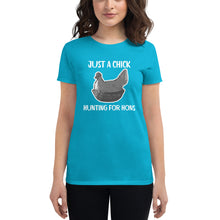 Load image into Gallery viewer, Just a Chick Women's short sleeve t-shirt