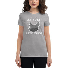 Load image into Gallery viewer, Just a Chick Women's short sleeve t-shirt