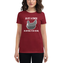 Load image into Gallery viewer, Just a Chick Women's short sleeve t-shirt