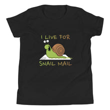 Load image into Gallery viewer, I Live For Snail Mail Youth T-Shirt