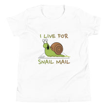 Load image into Gallery viewer, I Live For Snail Mail Youth T-Shirt