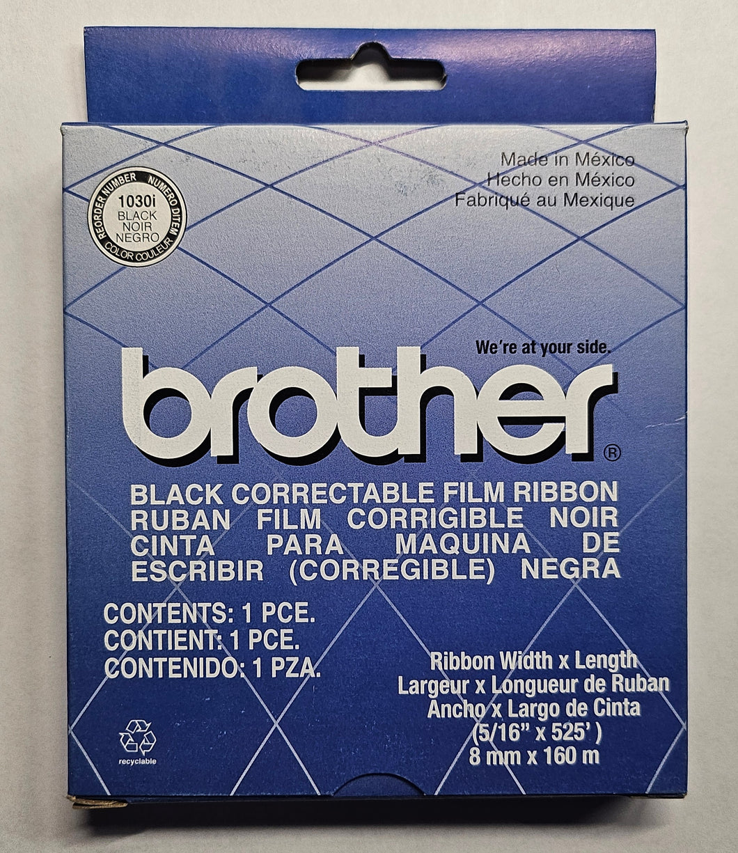Brother 1030i Black Correctable Film Ribbon – Willowcreek Typewriters