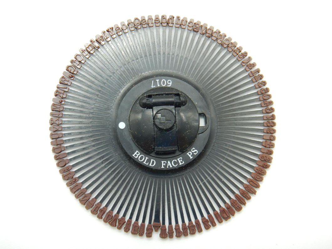 Silver-Reed Printwheel Bold Face PS - 6017 (not in case)