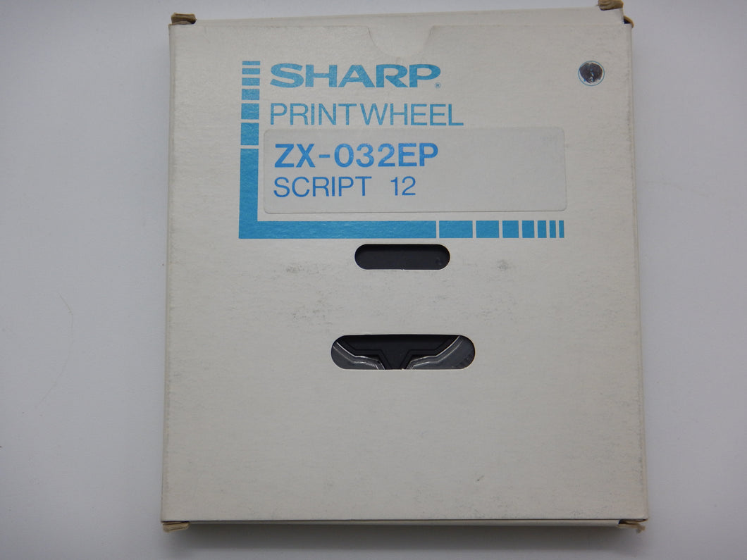 Sharp ZX-032EP Printwheel - Script 12