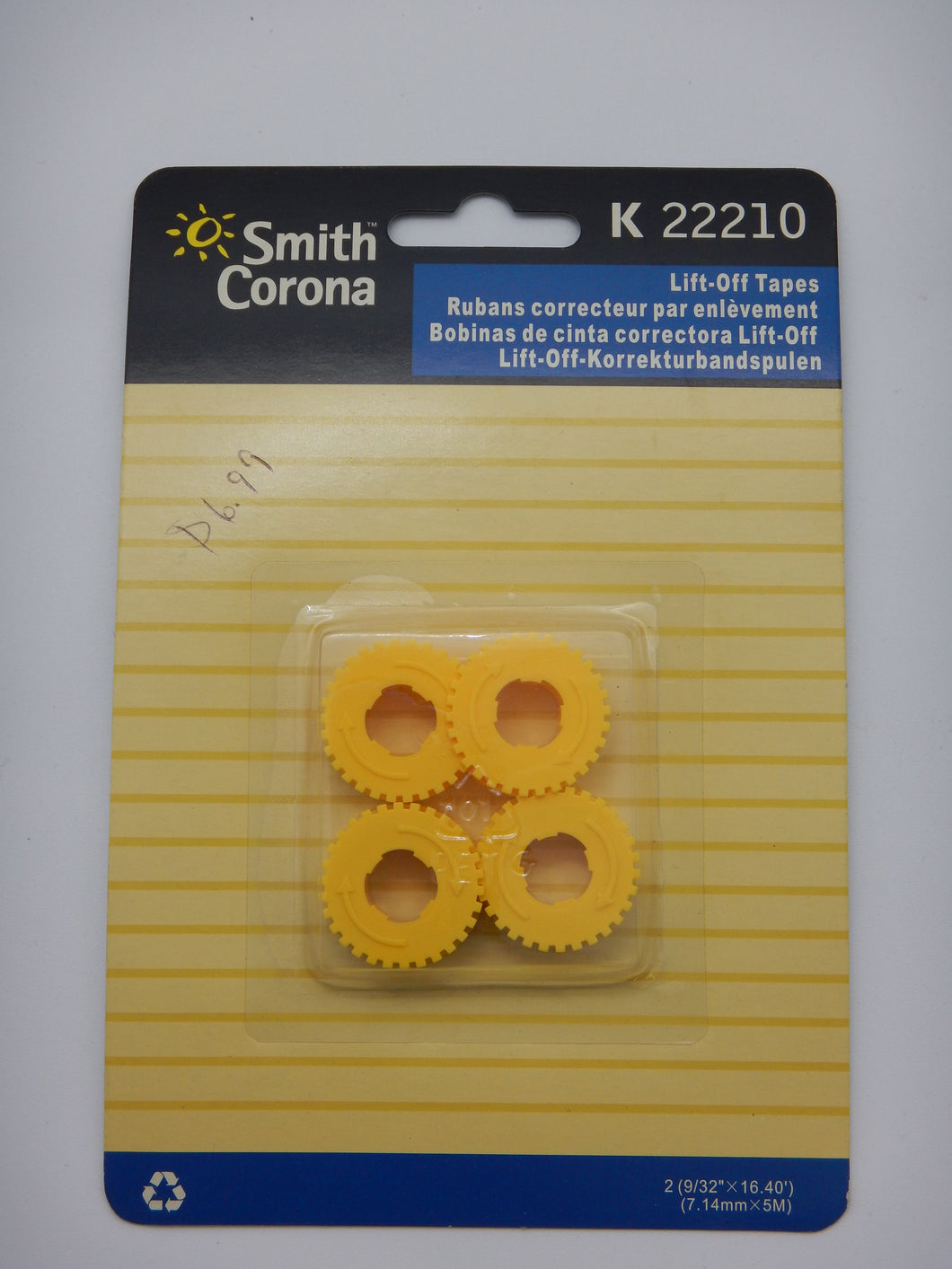 Smith-Corona H22210 Lift-Off Tapes (2)