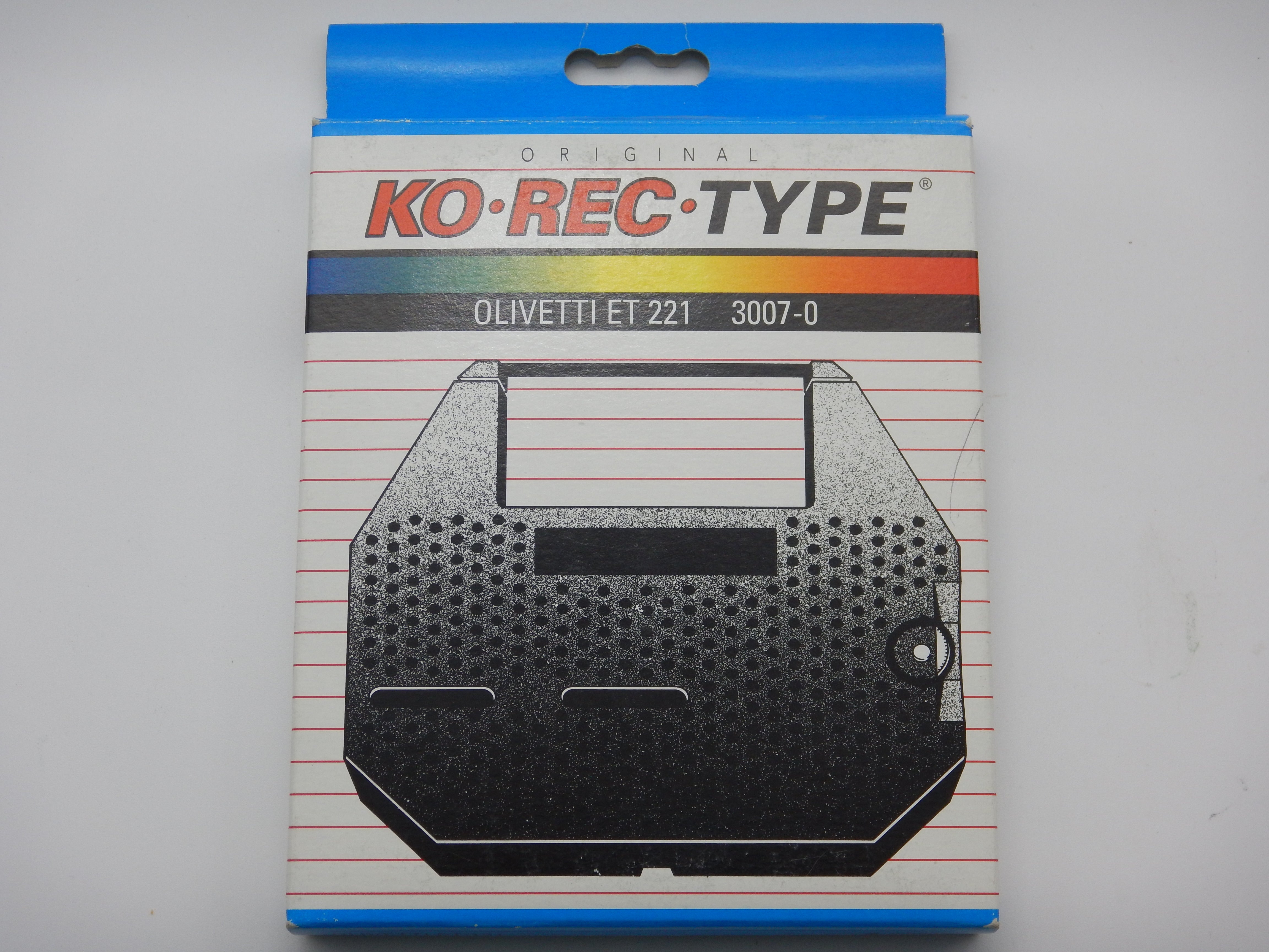 Ko-Rec-Type Ribbon Cartridge Olivetti ET221 3007-0 – Willowcreek ...