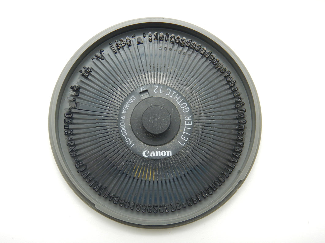 Canon Printwheel 910900-051 - Letter Gothic 12