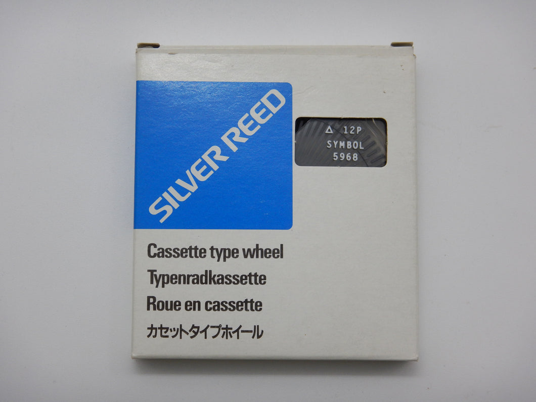 Silver-Reed Cassette Type Wheel - 12P Symbol 5968