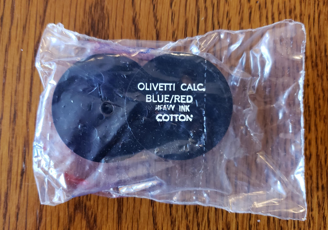 Olivetti Calculator Ribbon (Blue/Red) NOS