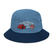 Load image into Gallery viewer, Summer Camp 2022 Denim bucket hat
