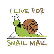 Load image into Gallery viewer, I Live For Snail Mail Stickers
